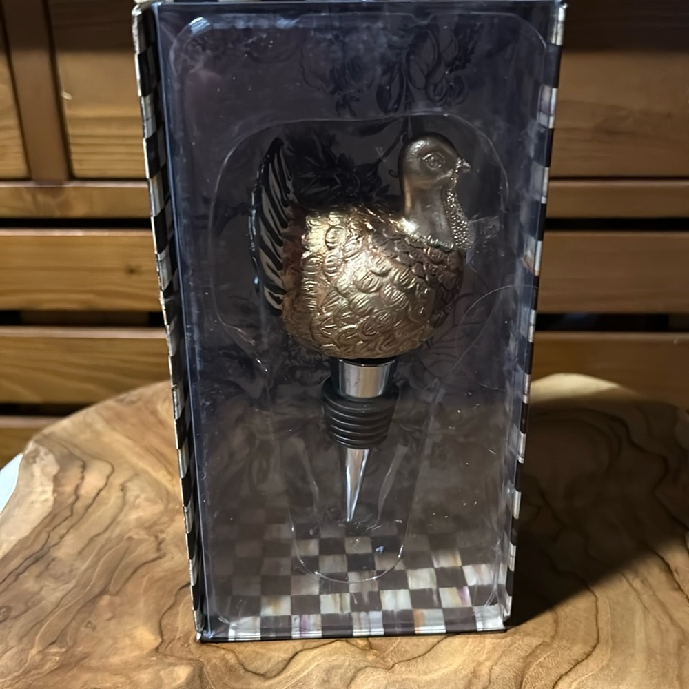 McKenzie Child’s 🦃 Turkey bottle stopper BNIB